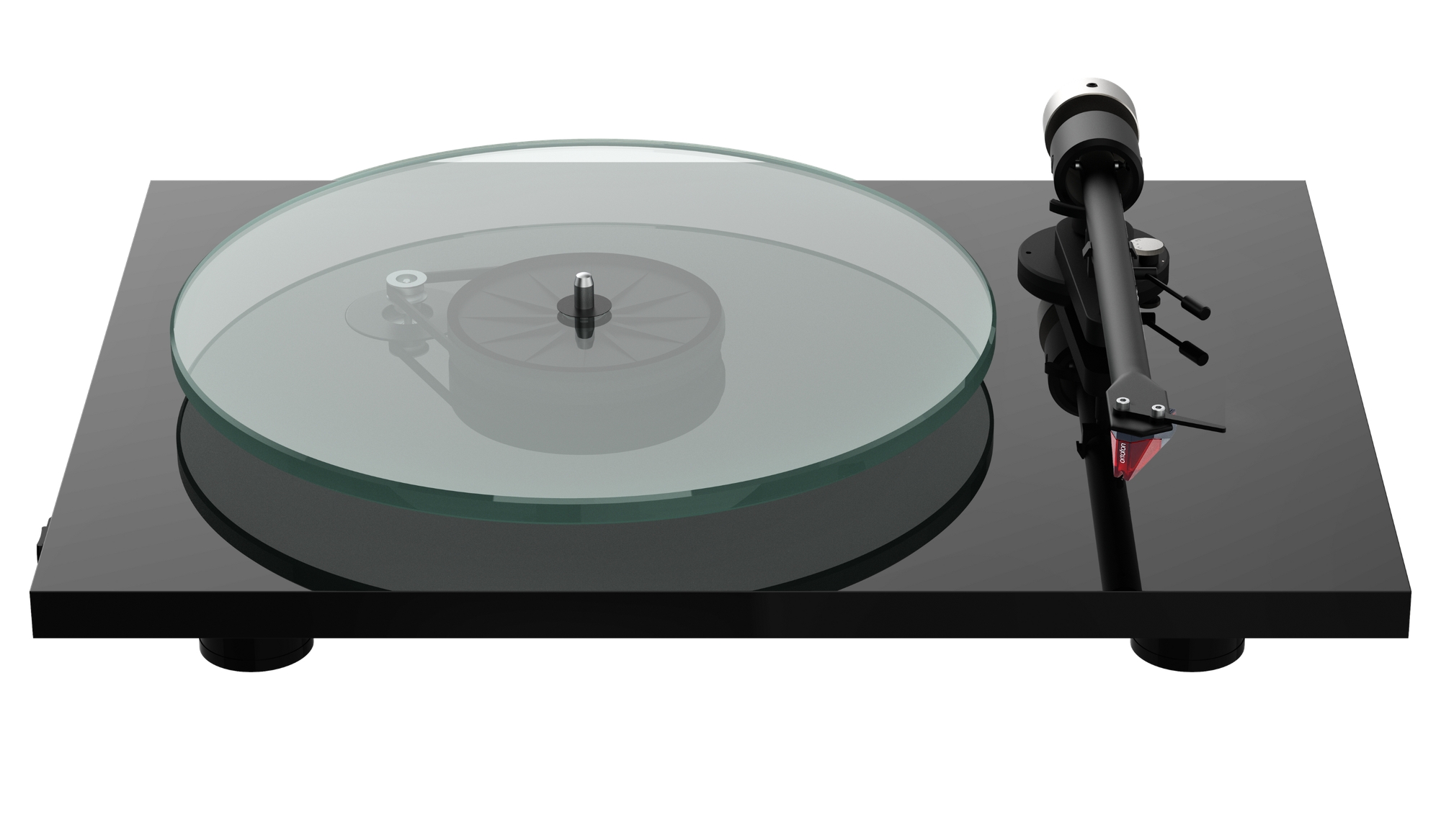 Pro-Ject T2 Turntable with Ortofon 2M Red Cartridge - Piano Black